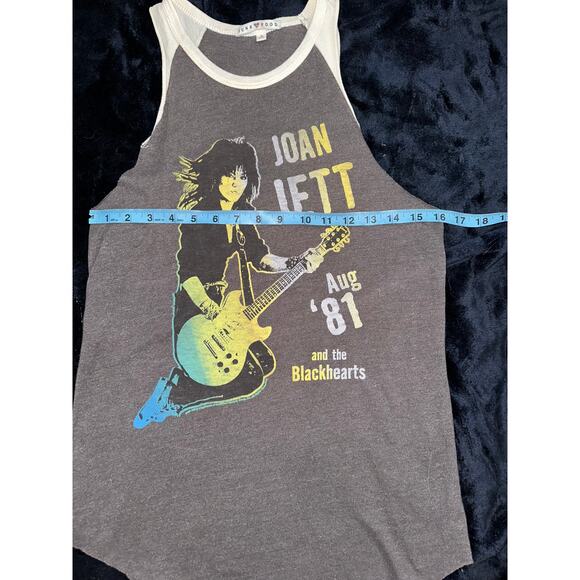 JOAN JETT & THE BLACKHEARTS AUGUST '81 RAGLAN TANK JUNK FOOD S NEVER WORN - Picture 4 of 9